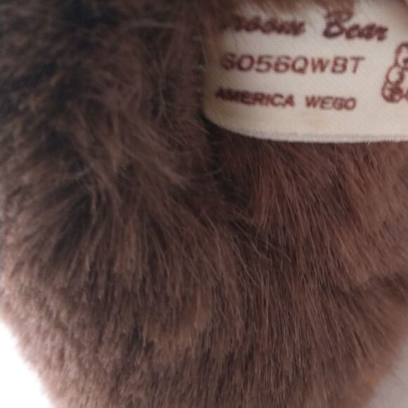 AMERICA WEGO Groom Teddy Bear Plush Vintage Stuffed Animal Korea Textured Brown. - Picture 8 of 16